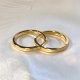French circle earrings tide earrings niche design plain circle earrings earrings ear buckle female round circle cold wind